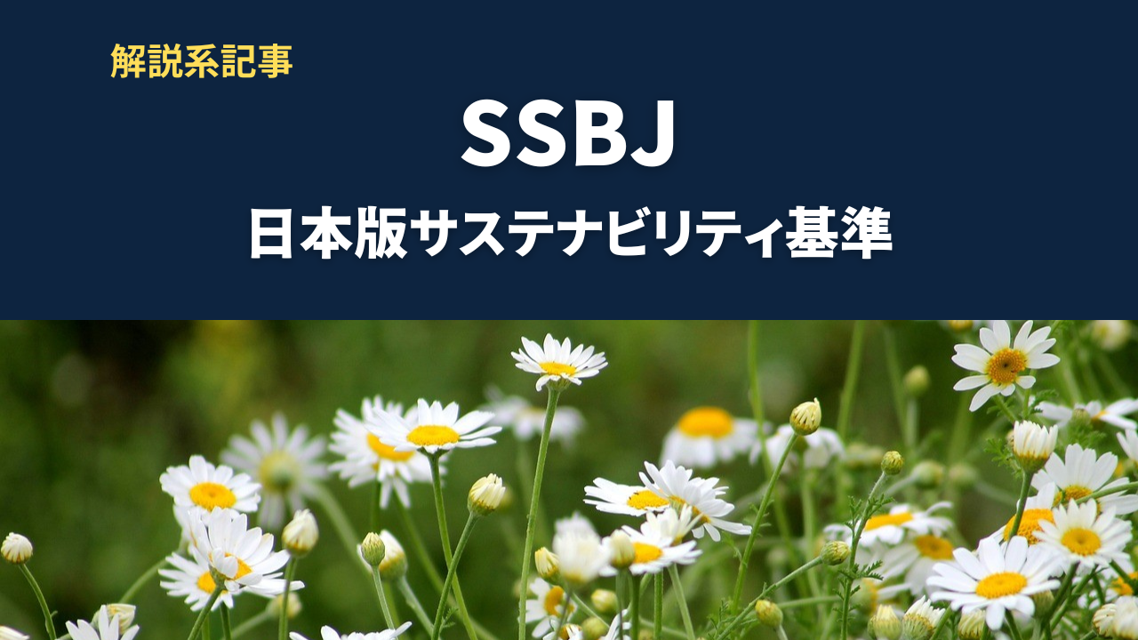 SSBJとは？ 日本版サステナビリティ基準入門