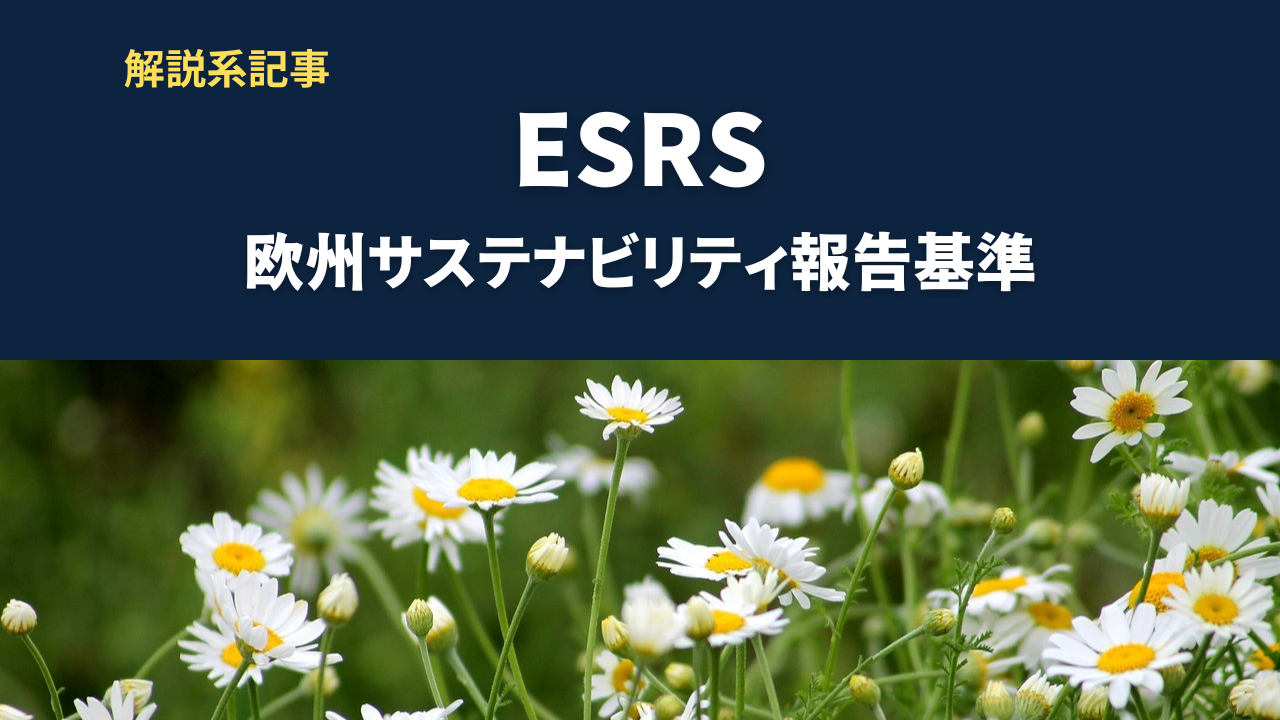 欧州サステナビリティ報告基準